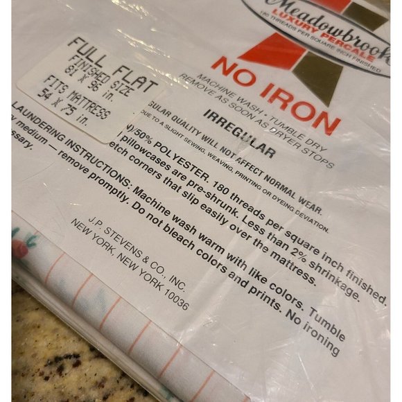 Meadowbrook Bedding Vintage New Meadowbrook Luxury Percale Pink Country Rose Stripe Full